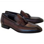 Corrente P00061-3010 Kiltie Tassel Loafers Brown