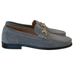 Corrente P000614-6444 Suede Bit Buckle Loafers Grey
