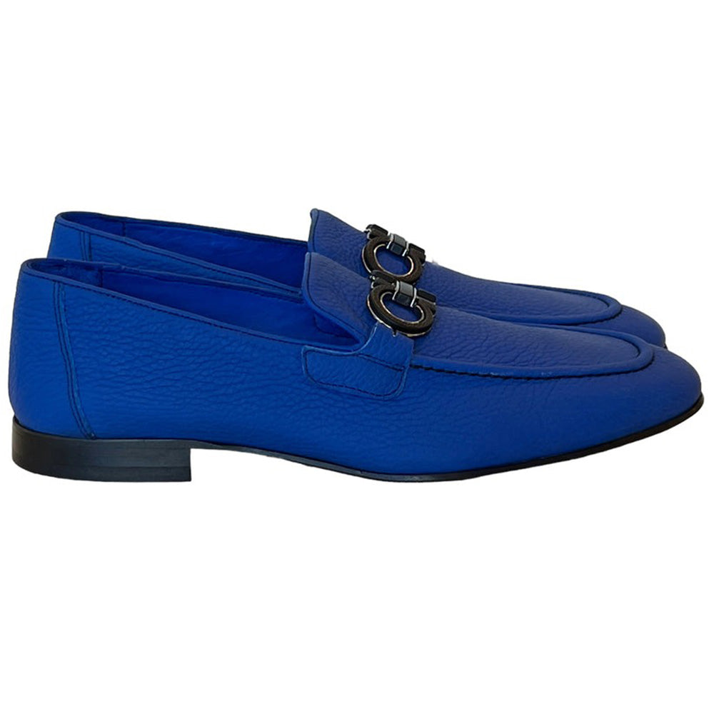 Corrente P00065-6472 Bit Buckle Loafers Blue