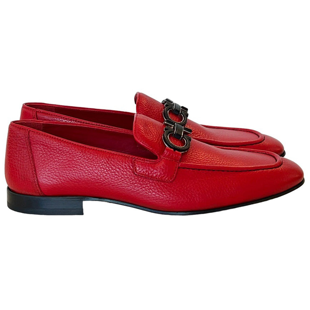 Corrente P000653-6472 Bit Buckle Loafers Red