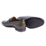 Corrente P00081 Depp Deerskin Loafers Green