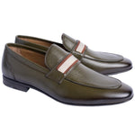 Corrente P00081 Depp Deerskin Loafers Green