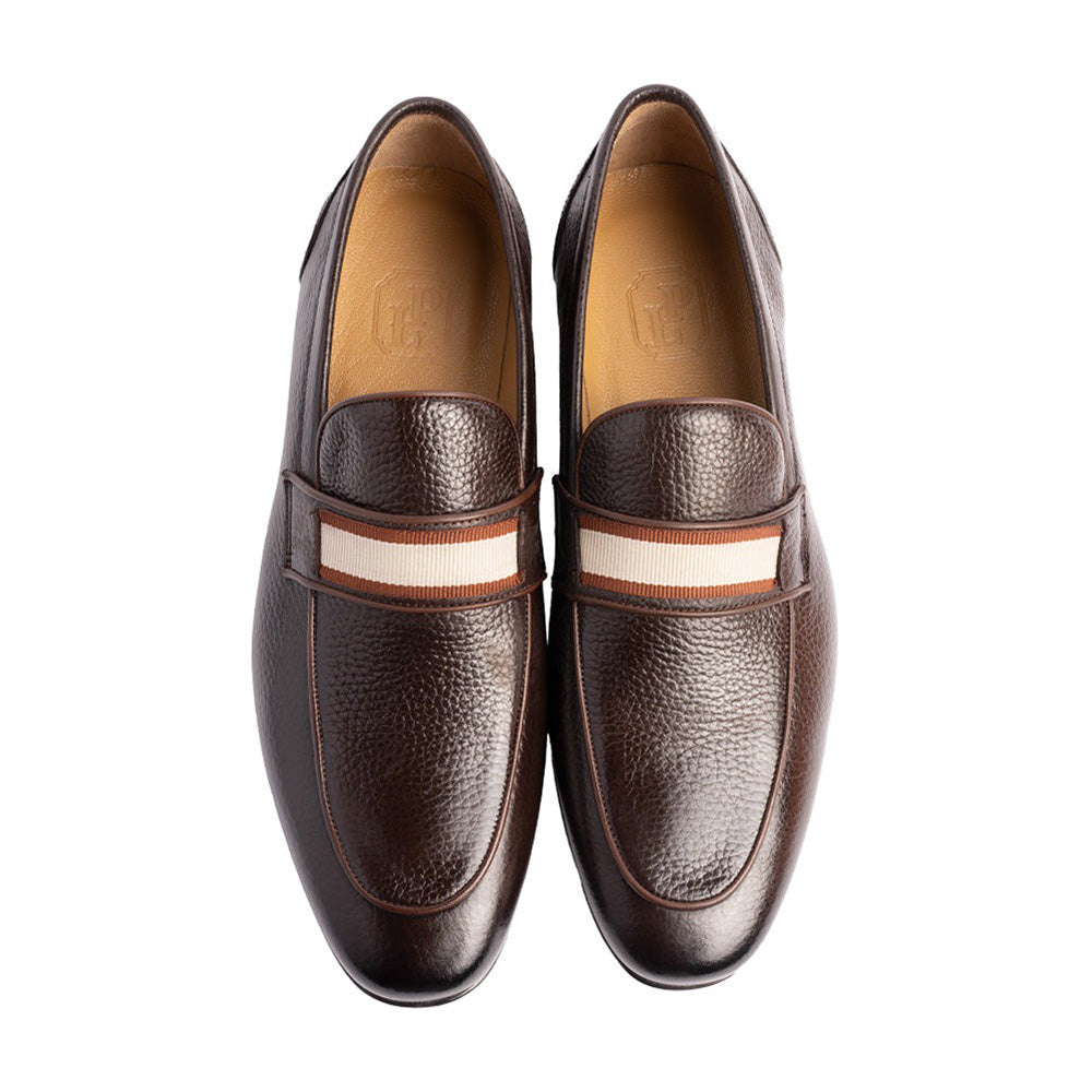 Corrente P00082 Depp Deerskin Loafers Brown