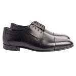 Corrente P00083 Mark Cap-Toe Lace-Up Shoes Black