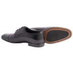 Corrente P00083 Mark Cap-Toe Lace-Up Shoes Black