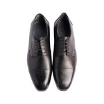 Corrente P00083 Mark Cap-Toe Lace-Up Shoes Black