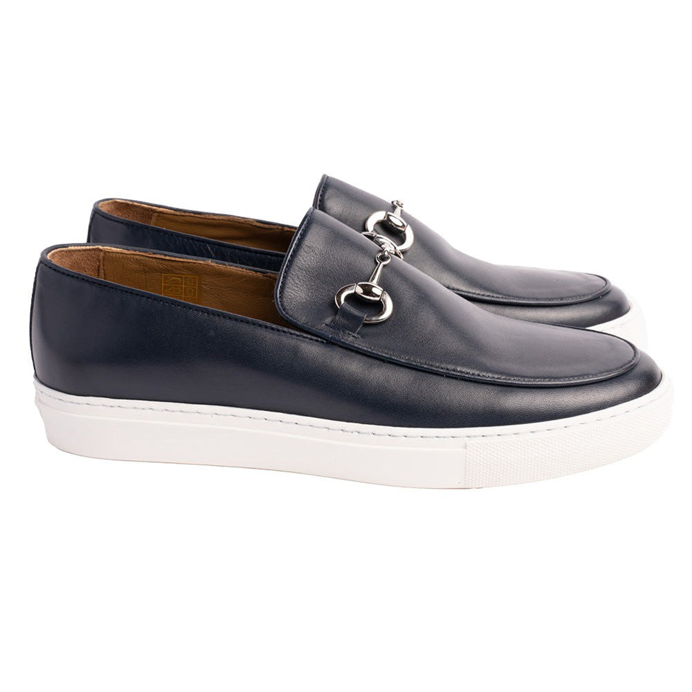 Corrente P000915 Santino Casual Buckle Loafers Navy