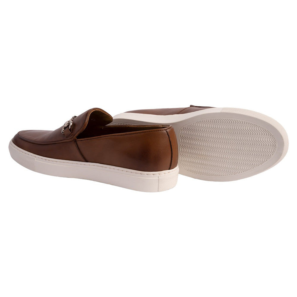 Corrente P000916 Santino Casual Buckle Loafers Tobacco