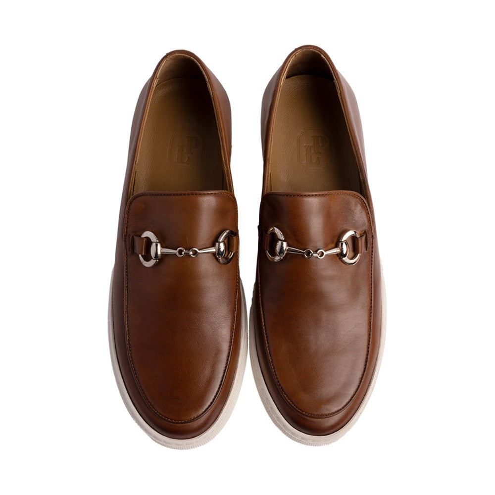 Corrente P000916 Santino Casual Buckle Loafers Tobacco