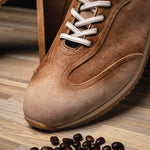 Zelli Costa Suede & Crocodile Sneakers Brown (66-200-BRN)