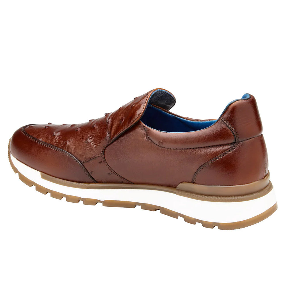 Belvedere Cramer Ostrich Slip-On Sneaker Ant. Peanut (G02)
