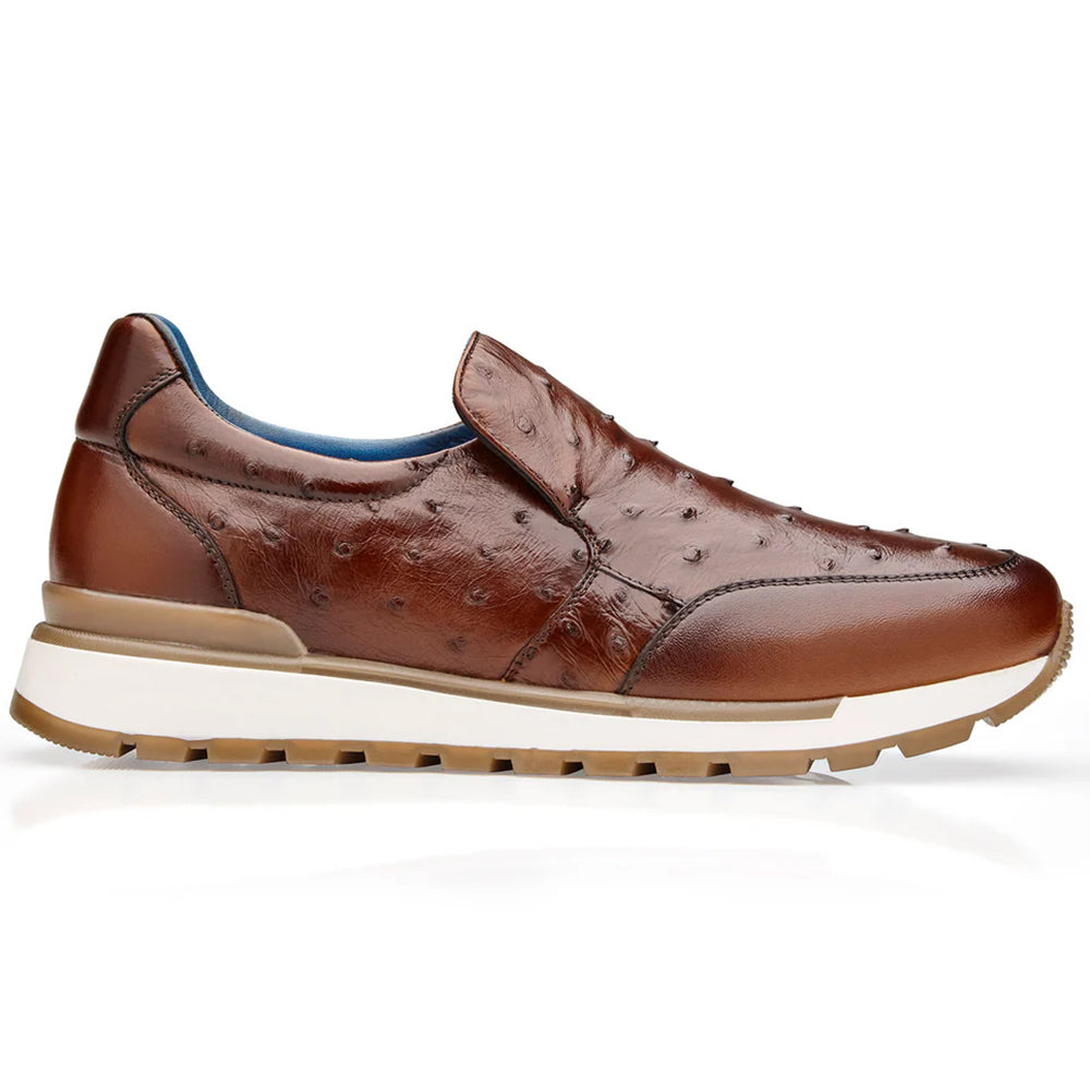 Belvedere Cramer Ostrich Slip-On Sneaker Ant. Peanut (G02)