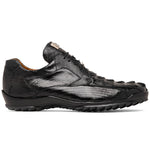 Marco Di Milano Crater Caiman Crocodile / Lizard Sneaker Black