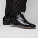 Marco Di Milano Criss Ostrich Quill Dress Oxfords Black