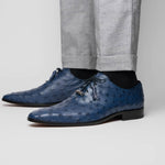 Marco Di Milano Criss Ostrich Quill Dress Oxfords Navy