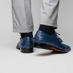 Marco Di Milano Criss Ostrich Quill Dress Oxfords Navy