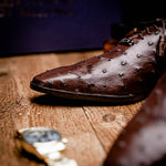 Marco Di Milano Criss Ostrich Quill Dress Oxfords Brown
