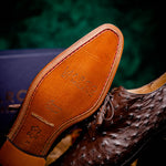 Marco Di Milano Criss Ostrich Quill Dress Oxfords Brown