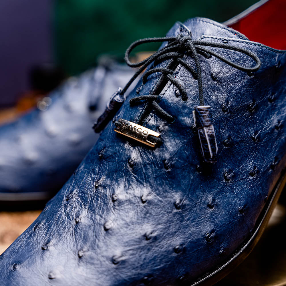 Marco Di Milano Criss Ostrich Quill Dress Oxfords Navy