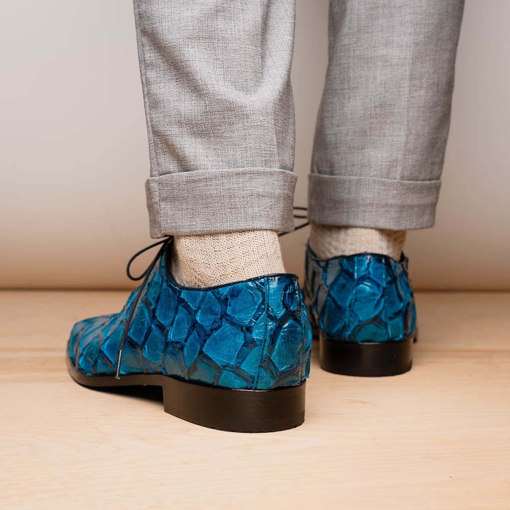 Marco Di Milano Olivieri Pirarucu Dress Oxfords Caribbean Blue