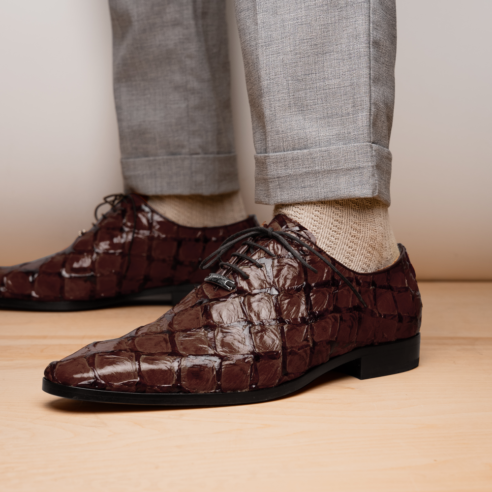 Marco Di Milano Olivieri Pirarucu Dress Oxfords Brown