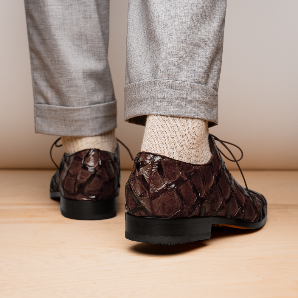 Marco Di Milano Olivieri Pirarucu Dress Oxfords Brown