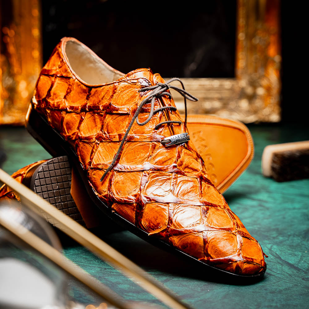Marco Di Milano Olivieri Pirarucu Dress Oxfords Brandy