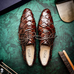 Marco Di Milano Olivieri Pirarucu Dress Oxfords Brown