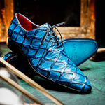 Marco Di Milano Olivieri Pirarucu Dress Oxfords Caribbean Blue