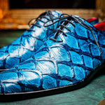Marco Di Milano Olivieri Pirarucu Dress Oxfords Caribbean Blue