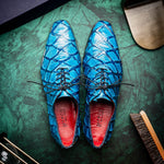 Marco Di Milano Olivieri Pirarucu Dress Oxfords Caribbean Blue
