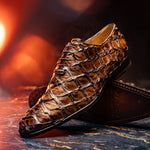 Marco Di Milano Olivieri Pirarucu Dress Oxfords Clear Brown