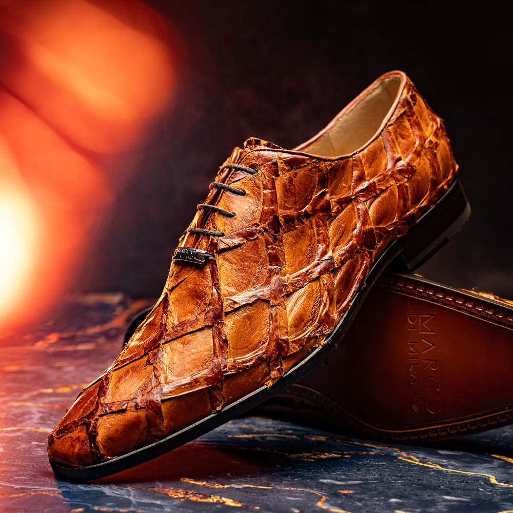 Marco Di Milano Olivieri Pirarucu Dress Oxfords Cognac