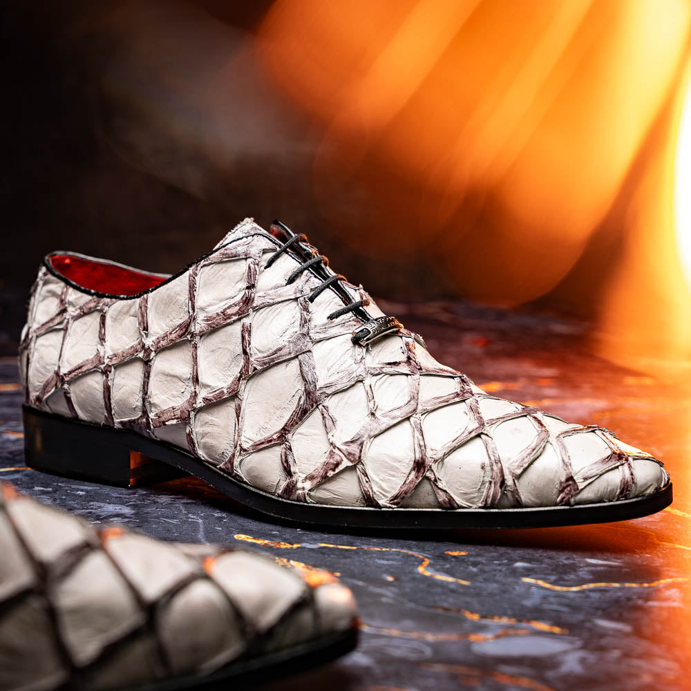 Marco Di Milano Olivieri Pirarucu Dress Oxfords Newspaper