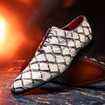 Marco Di Milano Olivieri Pirarucu Dress Oxfords Newspaper
