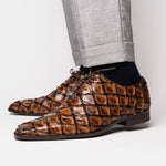 Marco Di Milano Olivieri Pirarucu Dress Oxfords Clear Brown