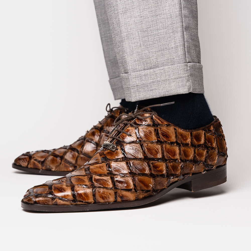 Marco Di Milano Olivieri Pirarucu Dress Oxfords Clear Brown