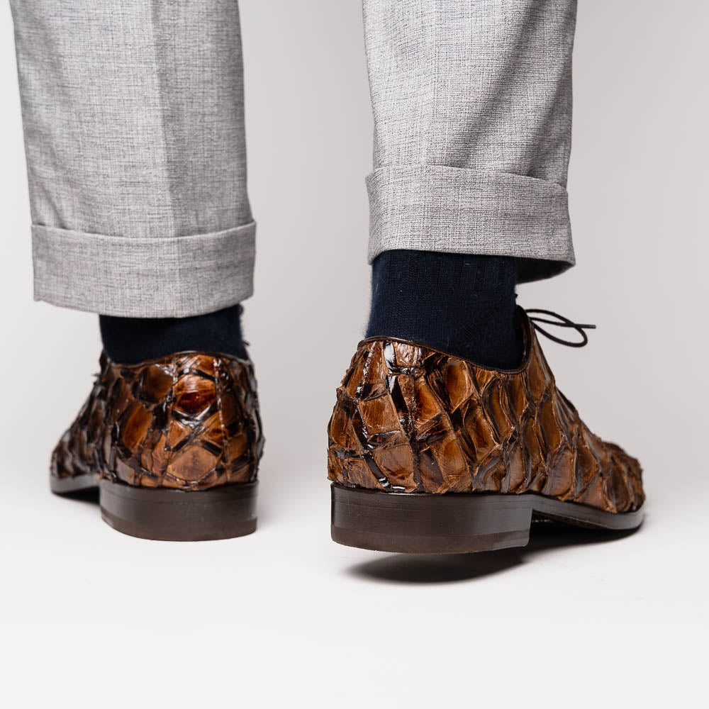 Marco Di Milano Olivieri Pirarucu Dress Oxfords Clear Brown