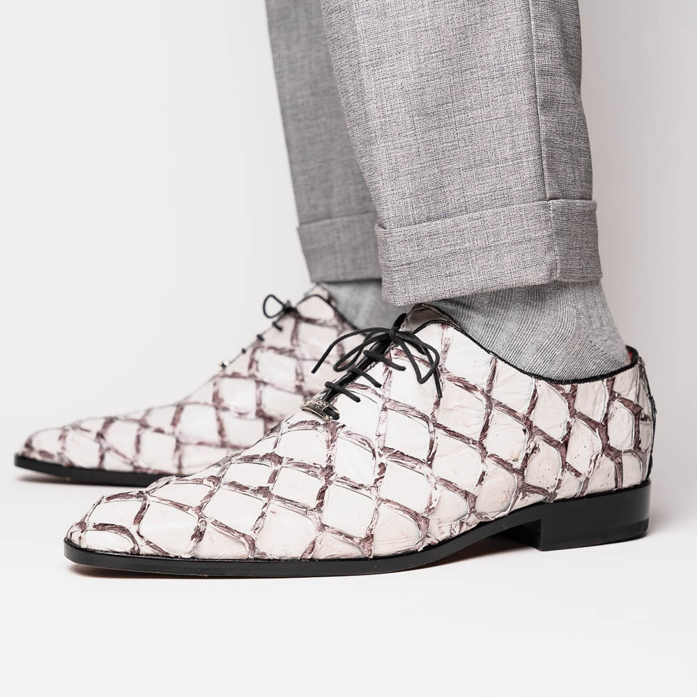 Marco Di Milano Olivieri Pirarucu Dress Oxfords Newspaper