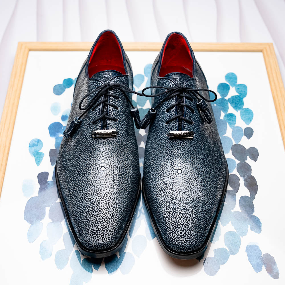 Marco Di Milano Pannuci Stingray Dress Oxfords Navy