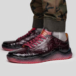 Mezlan Crocodile Super Sneaker II Burgundy (EXCLUSIVE) (AX4936-F)