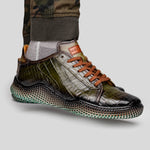 Mezlan Crocodile Super Sneaker II Green (EXCLUSIVE) (AX4936-F)