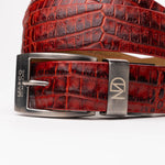 Marco Di Milano Crocodile Belt Antique Red