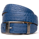 Marco Di Milano Crocodile Belt Blue