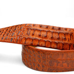 Marco Di Milano Crocodile Belt Brandy