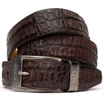 Marco Di Milano Crocodile Belt Brown