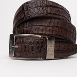Marco Di Milano Crocodile Belt Brown