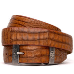 Marco Di Milano Crocodile Belt Cognac
