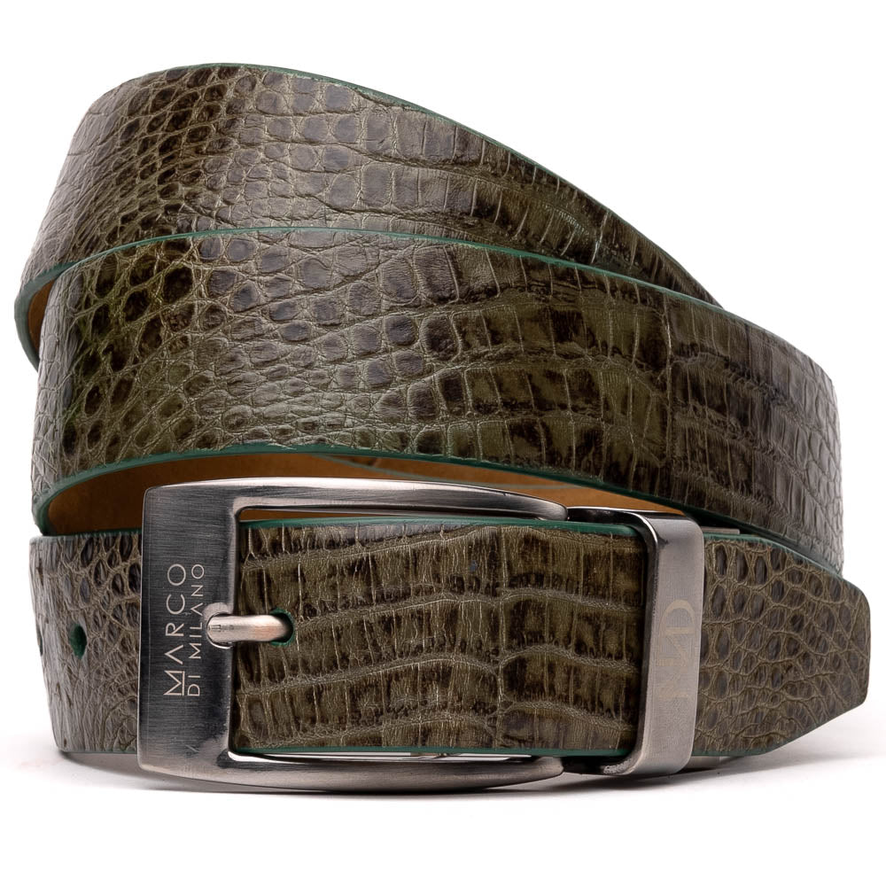 Marco Di Milano Crocodile Belt Green