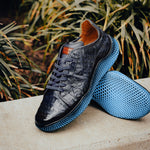 Mezlan Crocodile Super Sneaker Blue (AX4936-F)